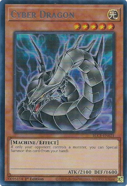 Cyber Dragon (Alternate Art) (Silver) [BLC1-EN021] Ultra Rare | Good Games Adelaide SA