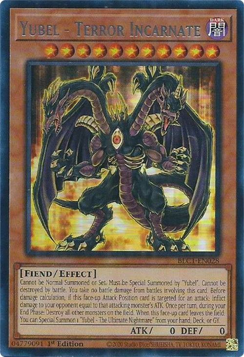 Yubel - Terror Incarnate (Silver) [BLC1-EN028] Ultra Rare | Good Games Adelaide SA