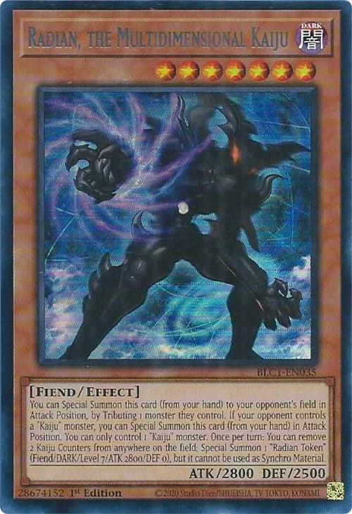Radian, the Multidimensional Kaiju (Silver) [BLC1-EN035] Ultra Rare | Good Games Adelaide SA
