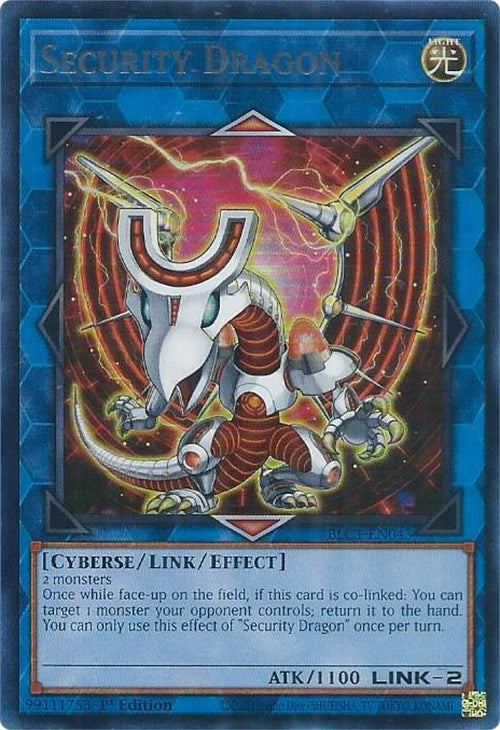 Security Dragon (Silver) [BLC1-EN043] Ultra Rare | Good Games Adelaide SA