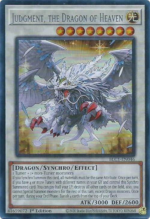 Judgment, the Dragon of Heaven (Silver) [BLC1-EN046] Ultra Rare | Good Games Adelaide SA