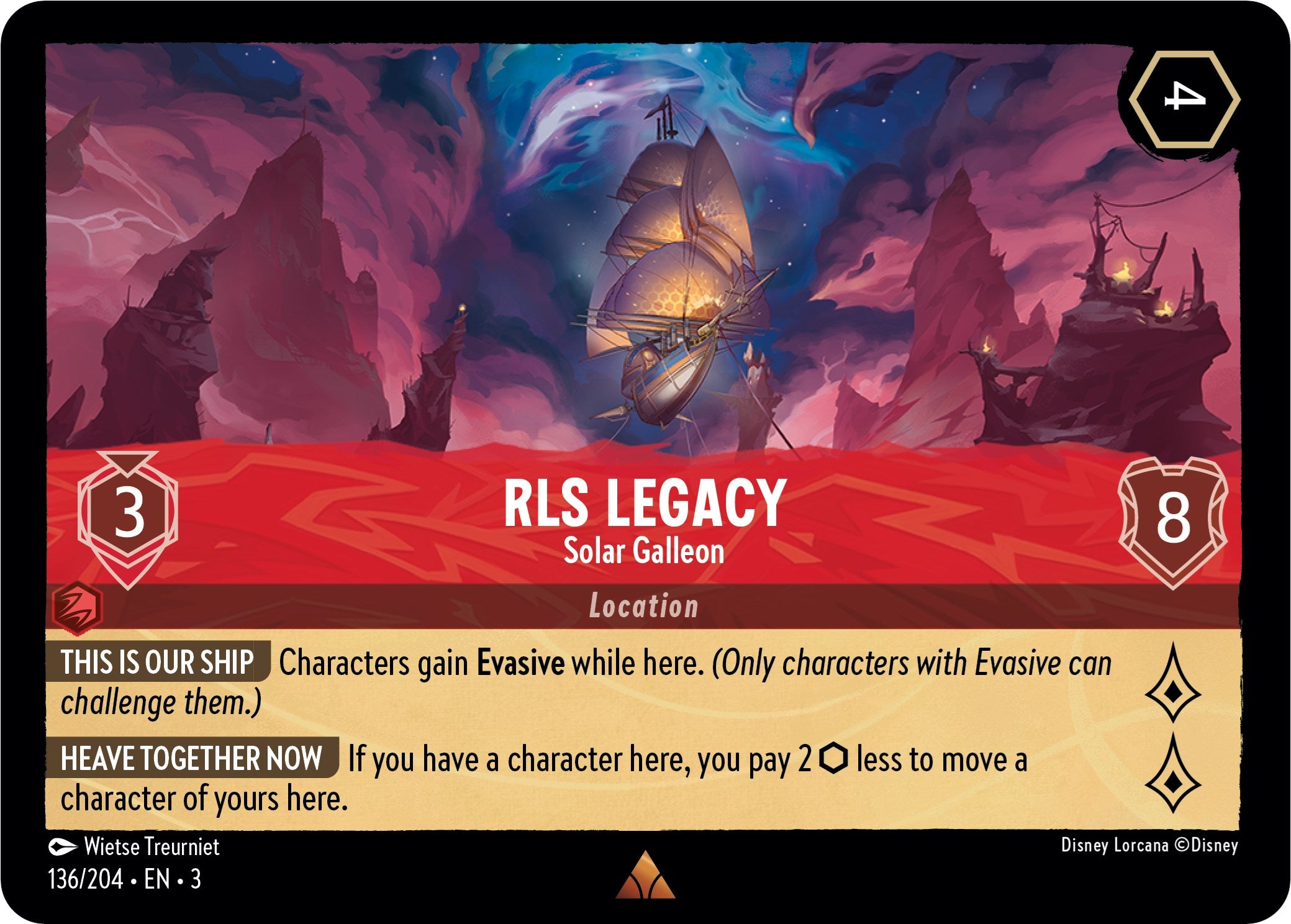 RLS Legacy - Solar Galleon (136/204) [Into the Inklands] | Good Games Adelaide SA