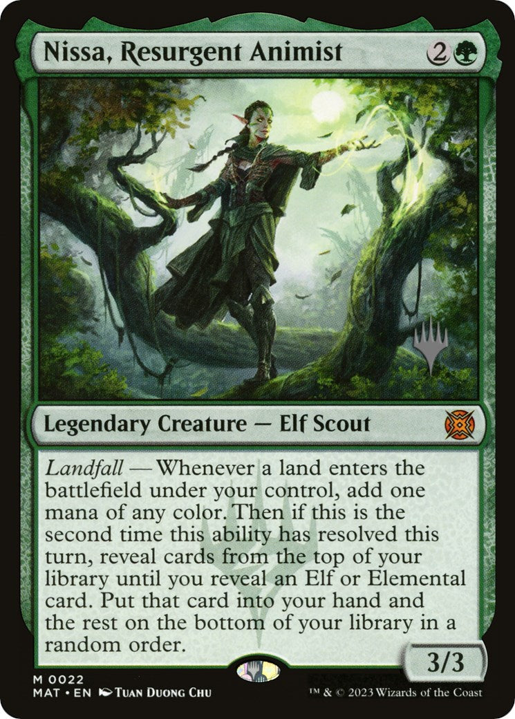 Nissa, Resurgent Animist (Promo Pack) [Murders at Karlov Manor Promos] | Good Games Adelaide SA