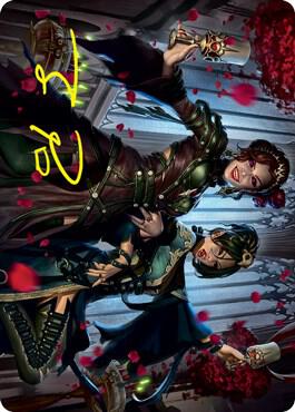 Falkenrath Celebrants 73 81 Art Card Gold Stamped Signature 73 (Art Series: Innistrad: Crimson Vow)  | Good Games Adelaide SA