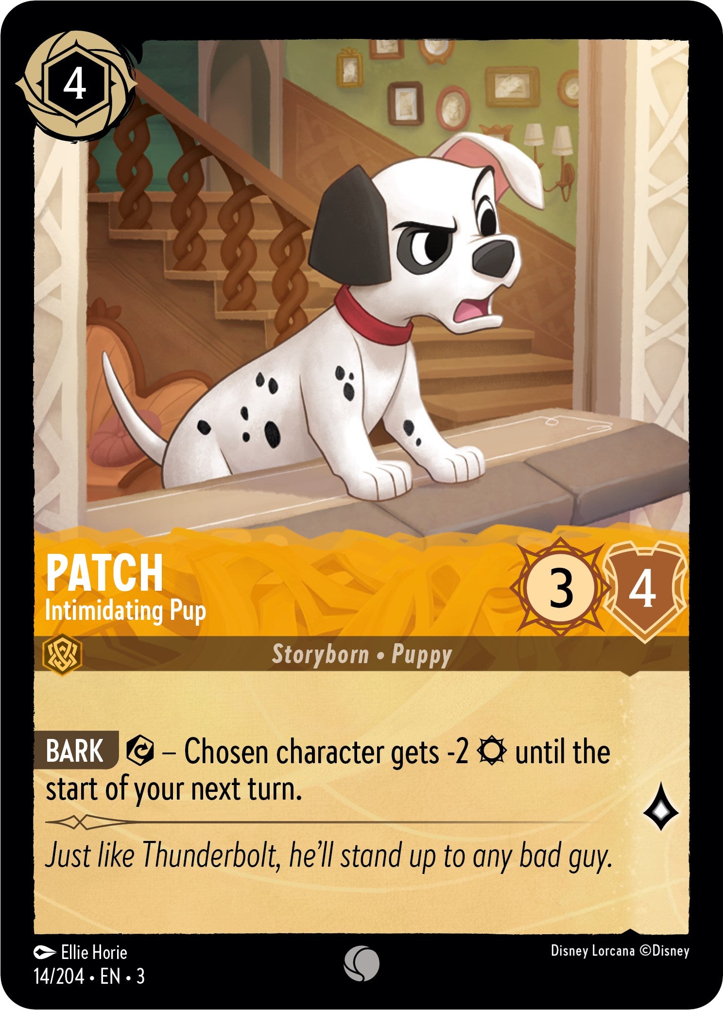 Patch - Intimidating Pup (14/204) [Into the Inklands] | Good Games Adelaide SA