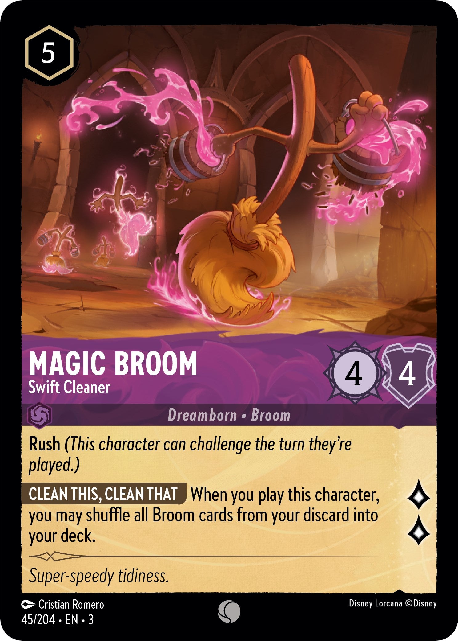 Magic Broom - Swift Cleaner (45//204) [Into the Inklands] | Good Games Adelaide SA