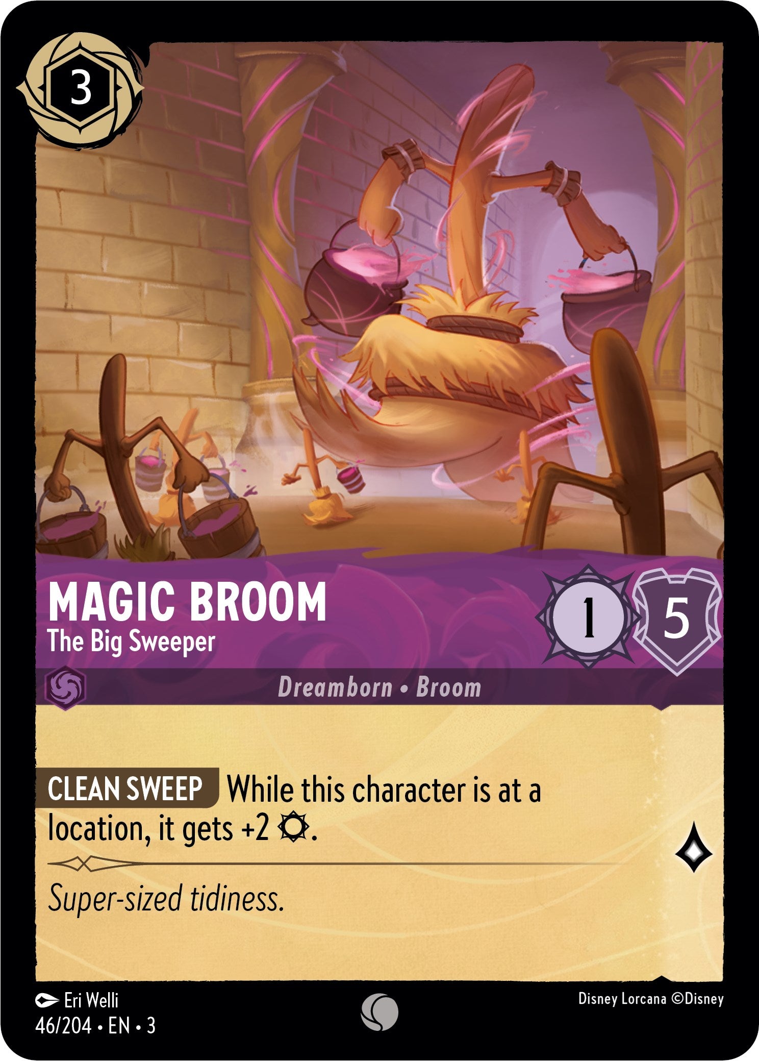 Magic Broom - The Big Sweeper (46//204) [Into the Inklands] | Good Games Adelaide SA