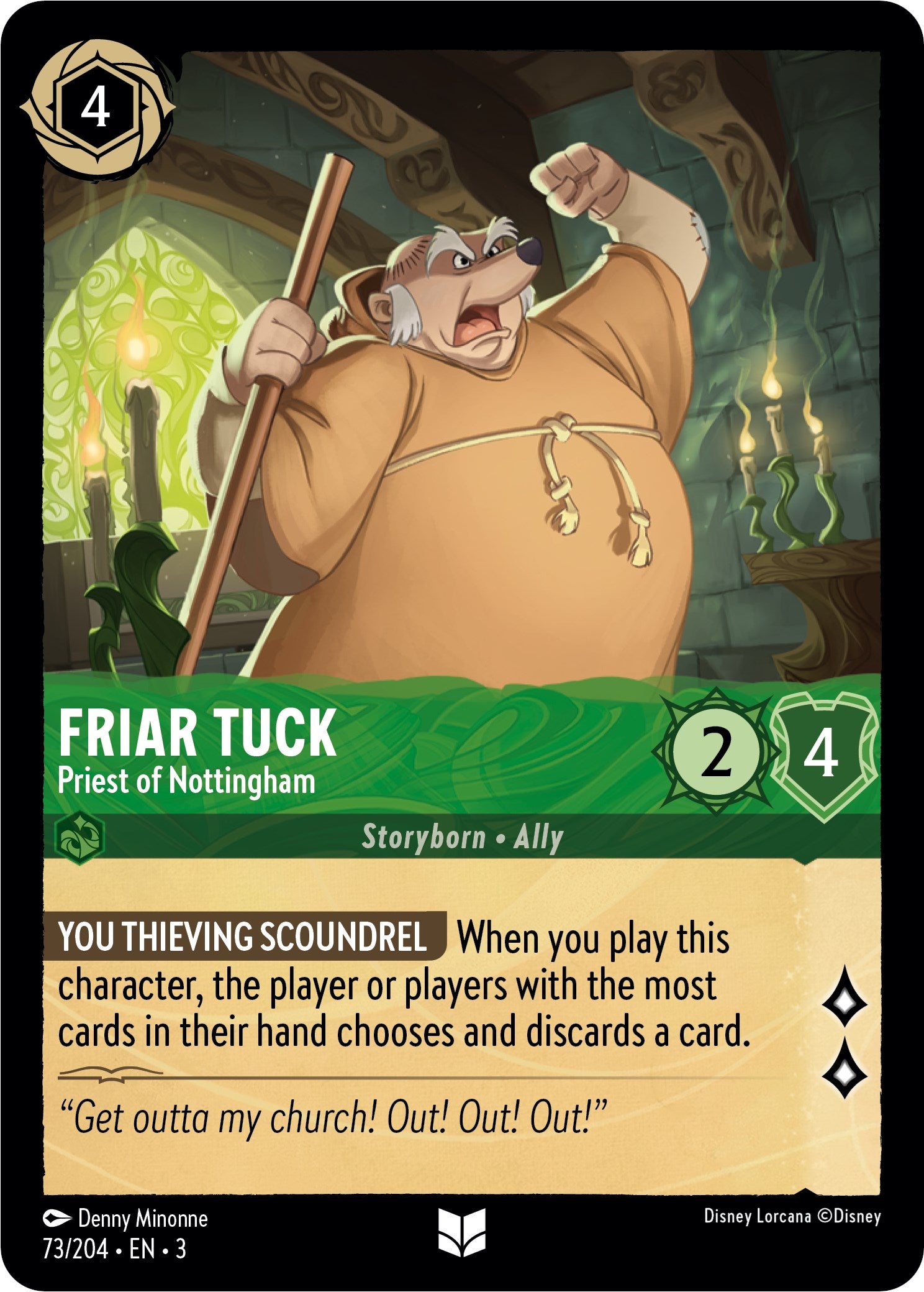 Friar Tuck - Priest of Nottingham (73/204) [Into the Inklands] | Good Games Adelaide SA