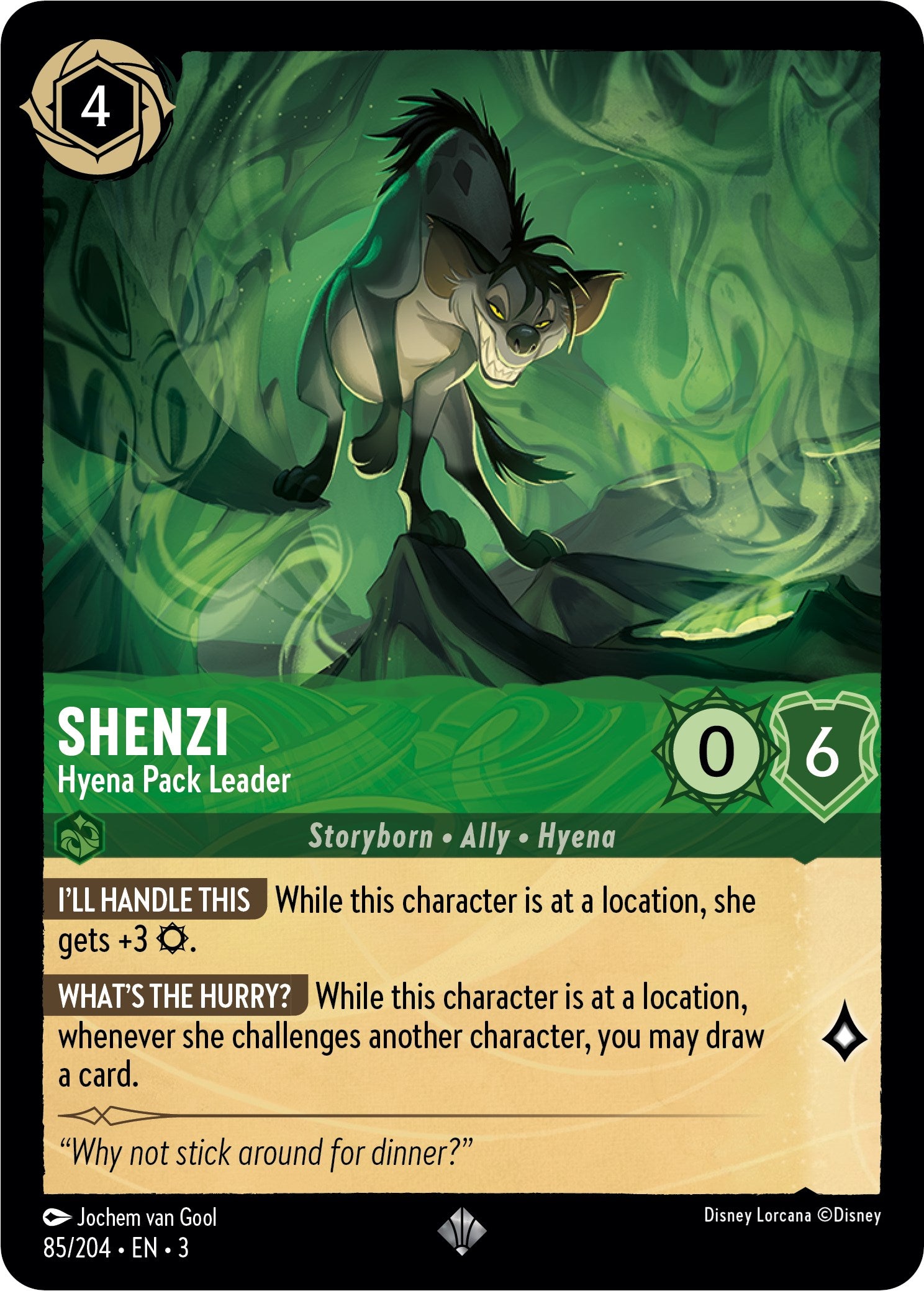 Shenzi - Hyena Pack Leader (85//204) [Into the Inklands] | Good Games Adelaide SA