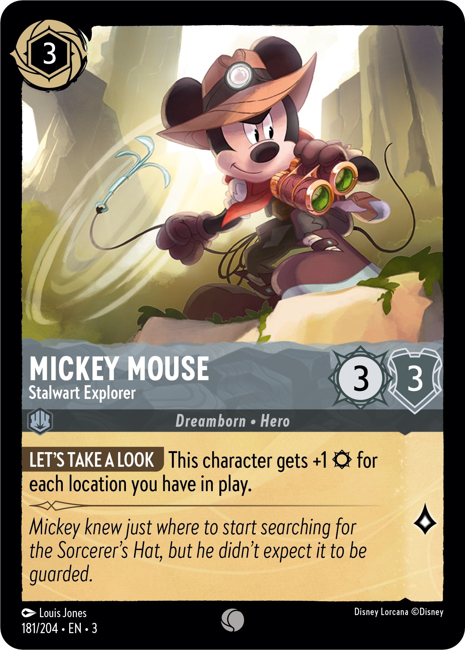 Mickey Mouse - Stalwart Explorer (181/204) [Into the Inklands] | Good Games Adelaide SA