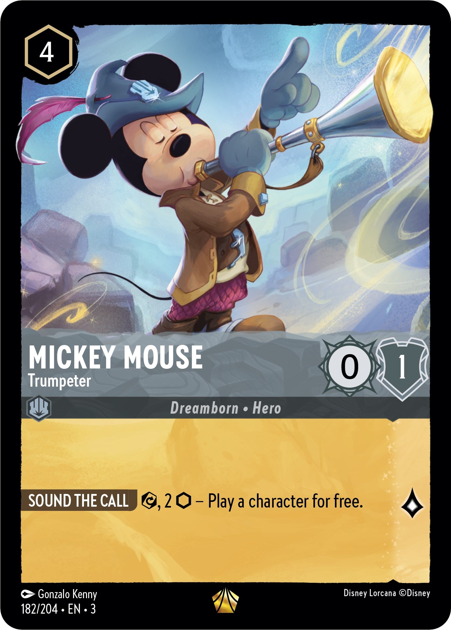 Mickey Mouse -Trumpeter (182/204) [Into the Inklands] | Good Games Adelaide SA