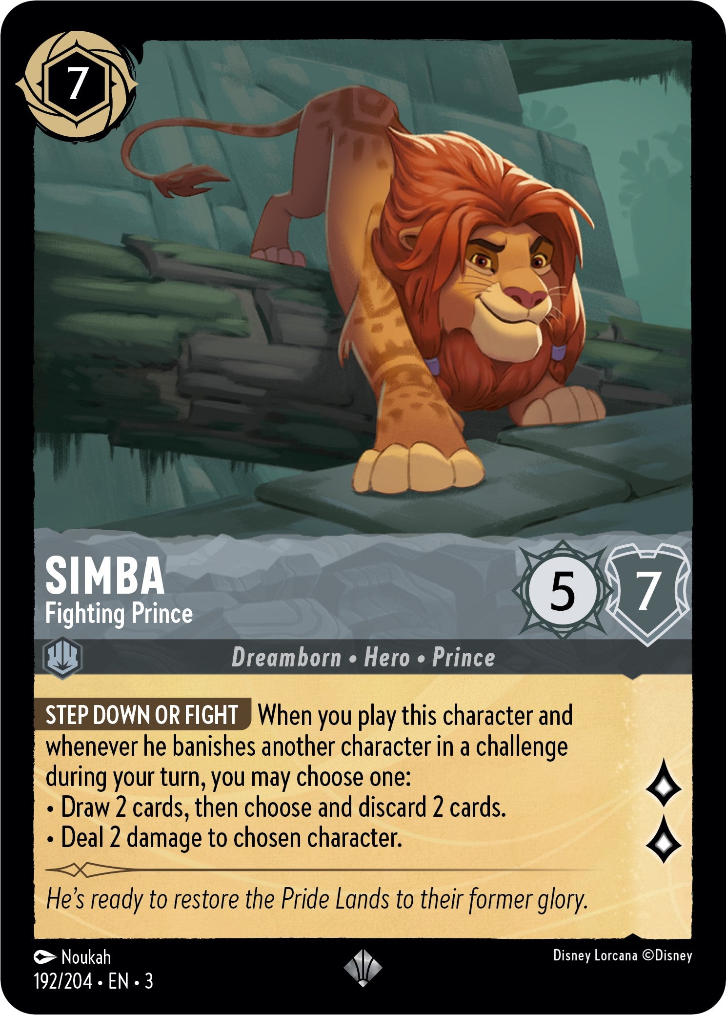 Simba - Fighting Prince (192/204) [Into the Inklands] | Good Games Adelaide SA