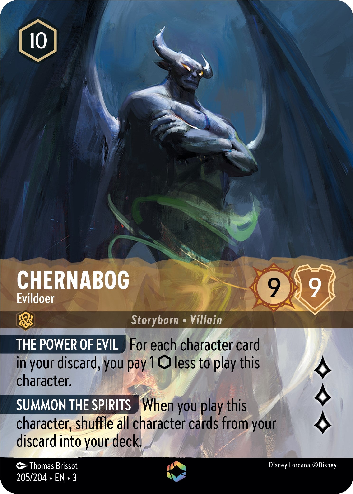 Chernabog - Evildoer (Enchanted) (205/204) [Into the Inklands] | Good Games Adelaide SA