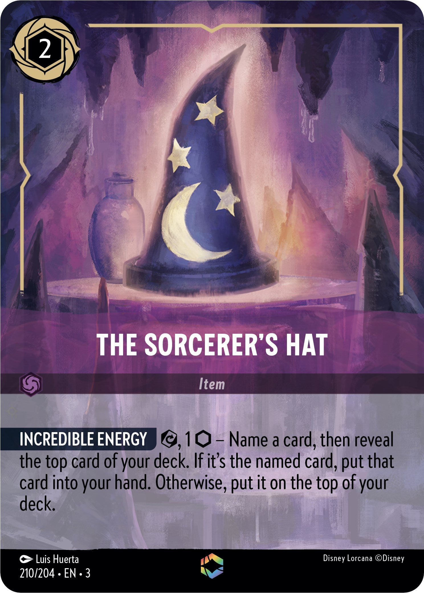 The Sorcerer's Hat (Enchanted) (210/204) [Into the Inklands] | Good Games Adelaide SA