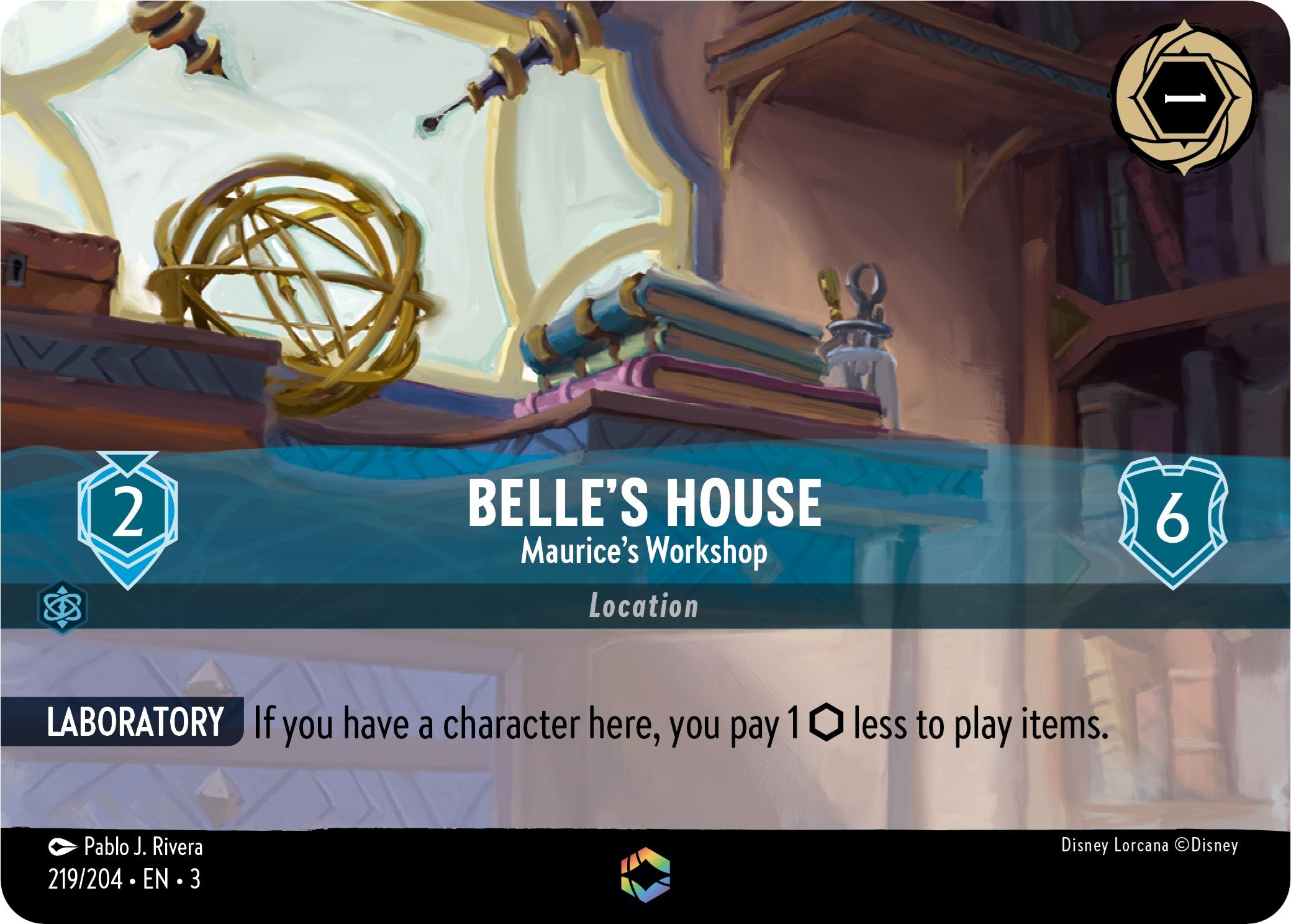 Belle's House - Maurice's Workshop (Enchanted) (219/204) [Into the Inklands] | Good Games Adelaide SA