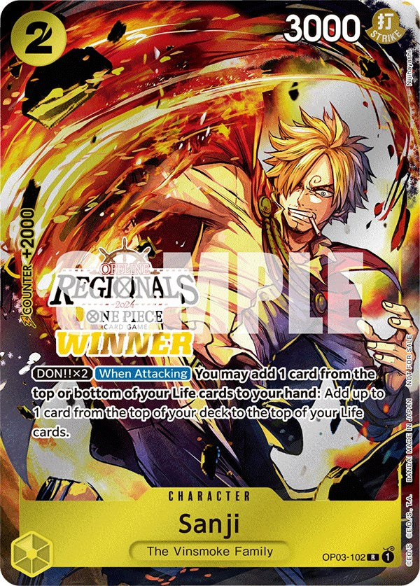 Sanji (Offline Regional 2024) [Winner] [One Piece Promotion Cards] | Good Games Adelaide SA