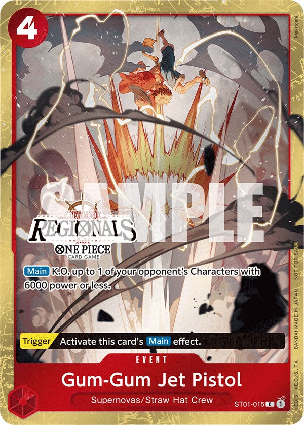 Gum-Gum Jet Pistol (Offline Regional 2024) [Participant] [One Piece Promotion Cards] | Good Games Adelaide SA