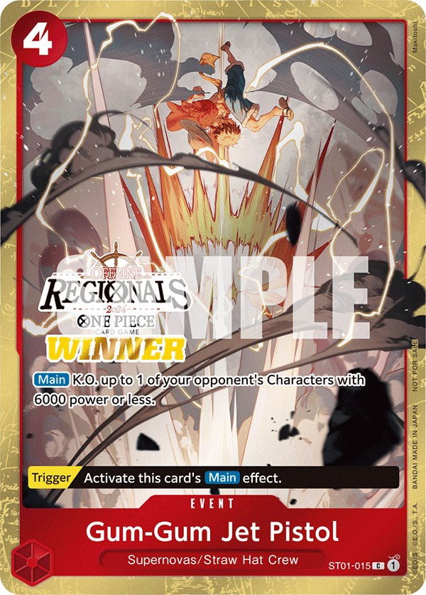 Gum-Gum Jet Pistol (Offline Regional 2024) [Winner] [One Piece Promotion Cards] | Good Games Adelaide SA