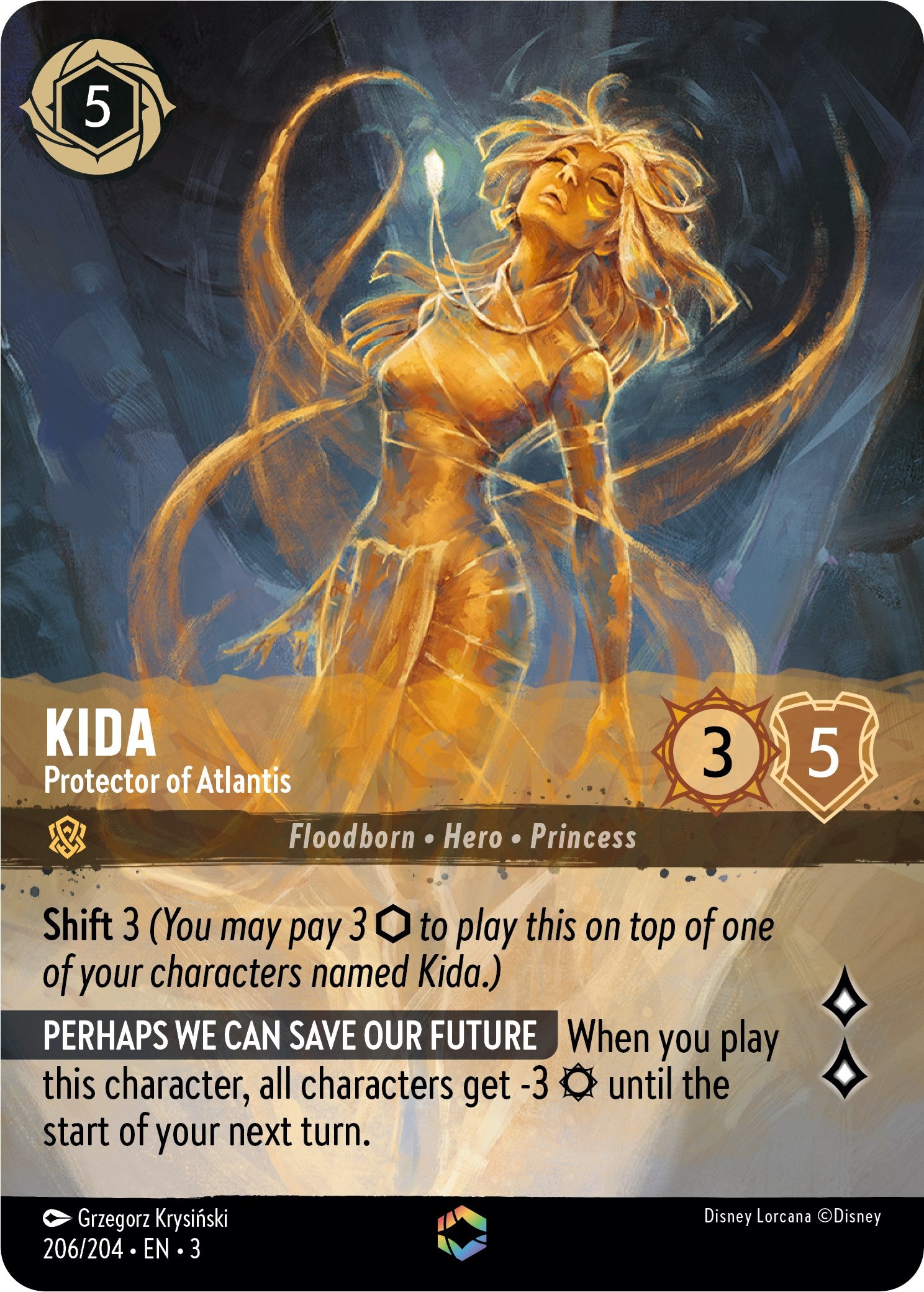 Kida - Protector of Atlantis (Enchanted) (206/204) [Into the Inklands] | Good Games Adelaide SA