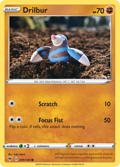 Drilbur (091/185) [Sword & Shield: Vivid Voltage] | Good Games Adelaide SA