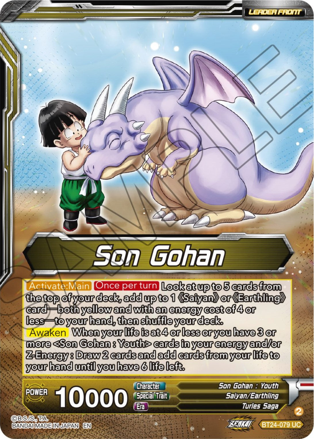 Son Gohan // Son Gohan, Rampage Premonition (BT24-079) [Beyond Generations] | Good Games Adelaide SA