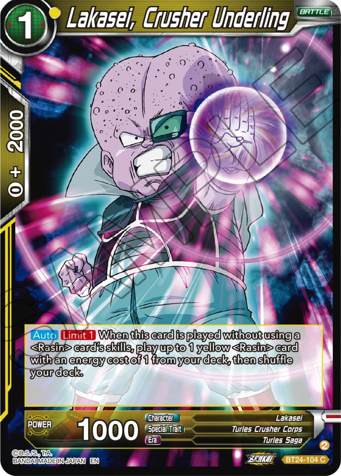 Lakasei, Crusher Underling (BT24-104) [Beyond Generations] | Good Games Adelaide SA