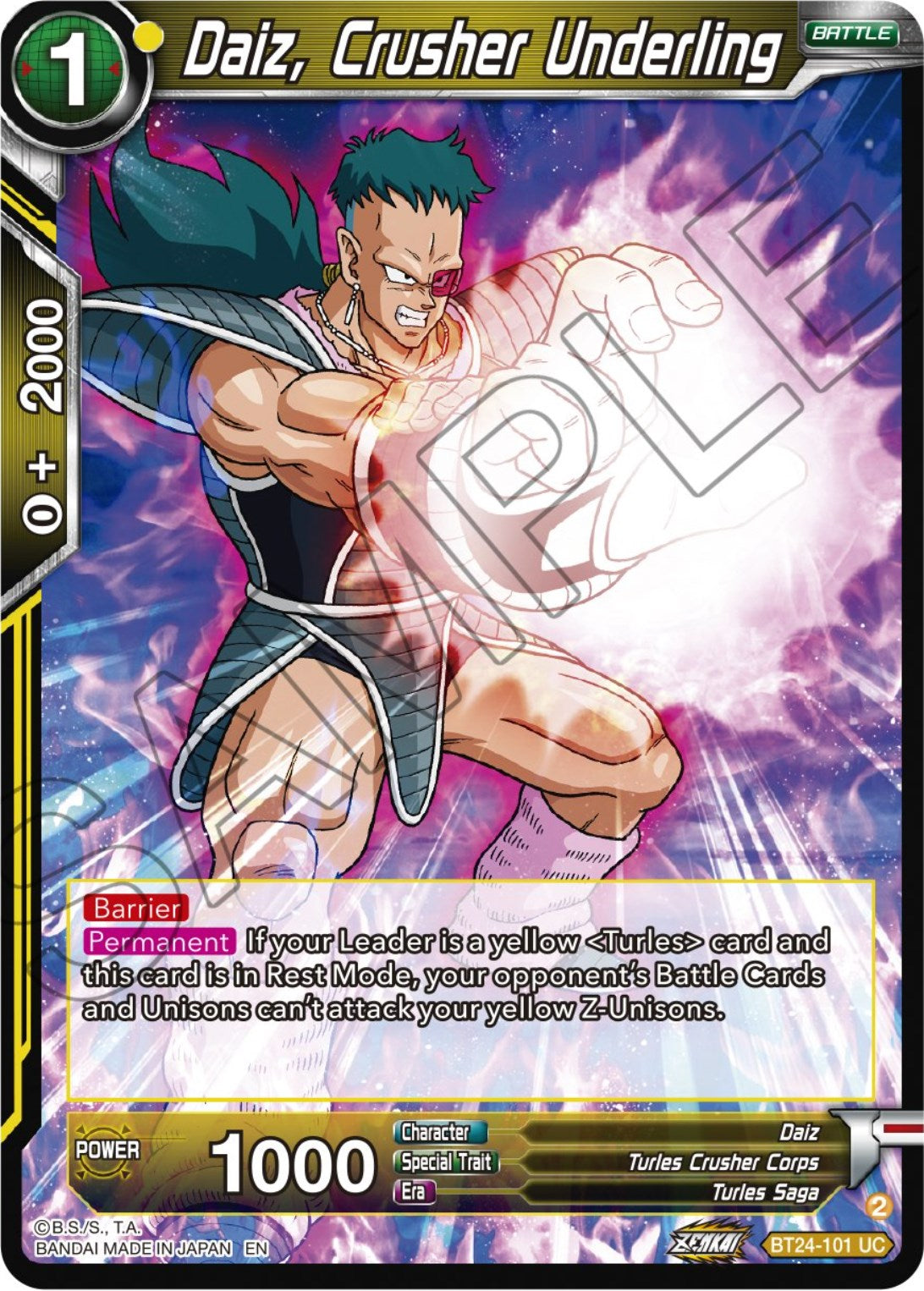 Daiz, Crusher Underling (BT24-101) [Beyond Generations] | Good Games Adelaide SA