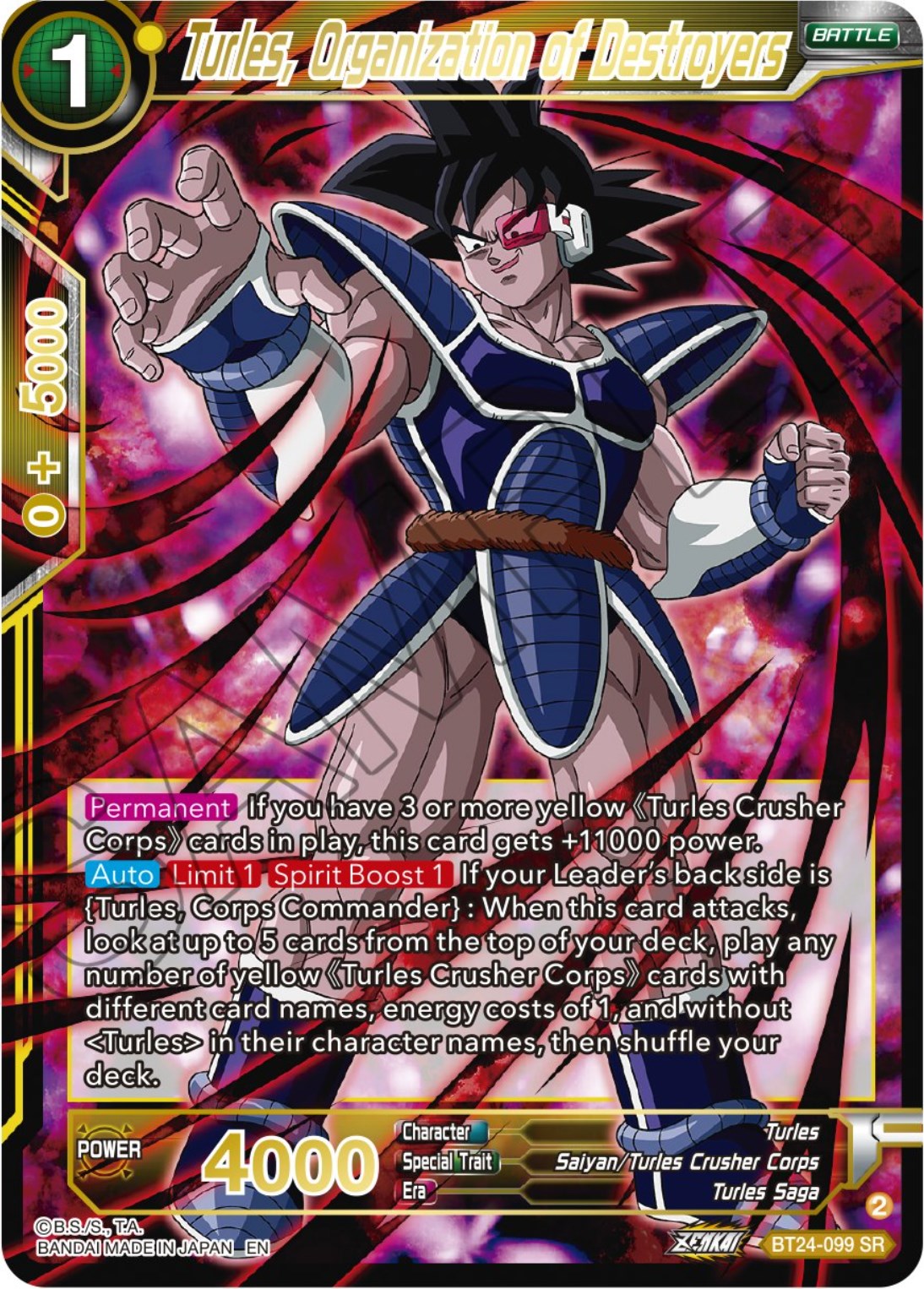 Turles, Organization of Destroyers (BT24-099) [Beyond Generations] | Good Games Adelaide SA