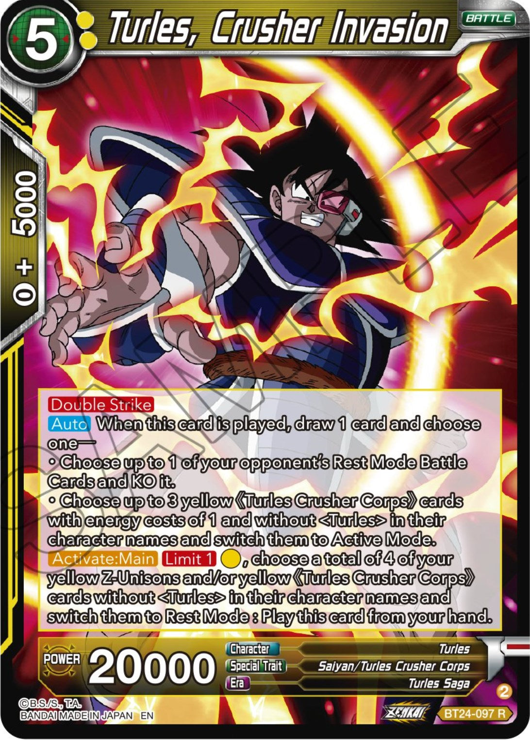 Turles, Crusher Invasion (BT24-097) [Beyond Generations] | Good Games Adelaide SA