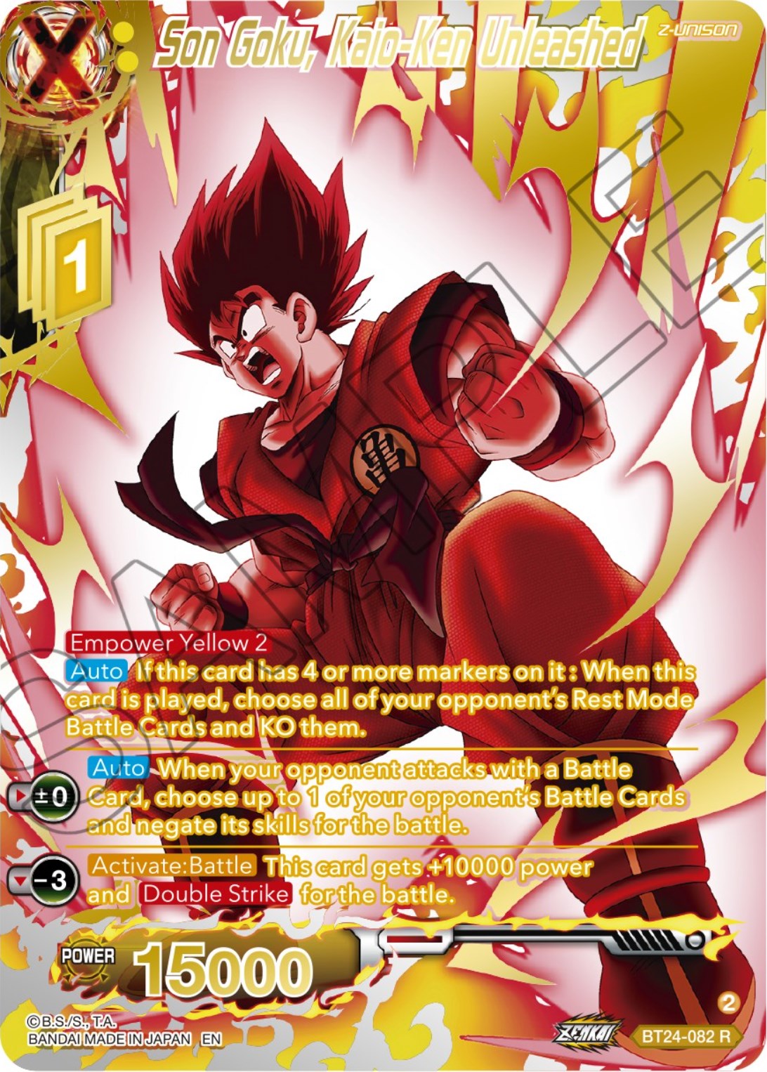 Son Goku, Kaio-Ken Unleashed (Collector Booster) (BT24-082) [Beyond Generations] | Good Games Adelaide SA