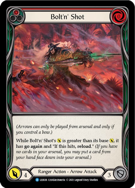 Bolt'n Shot (Red) [LXI026] (Tales of Aria Lexi Blitz Deck)  1st Edition Normal | Good Games Adelaide SA