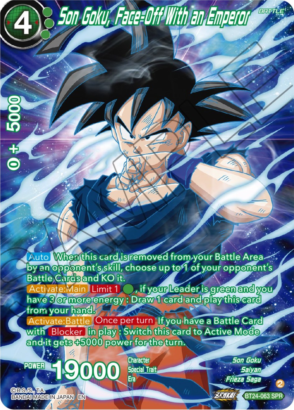 Son Goku, Face-Off With an Emperor (SPR) (BT24-063) [Beyond Generations] | Good Games Adelaide SA