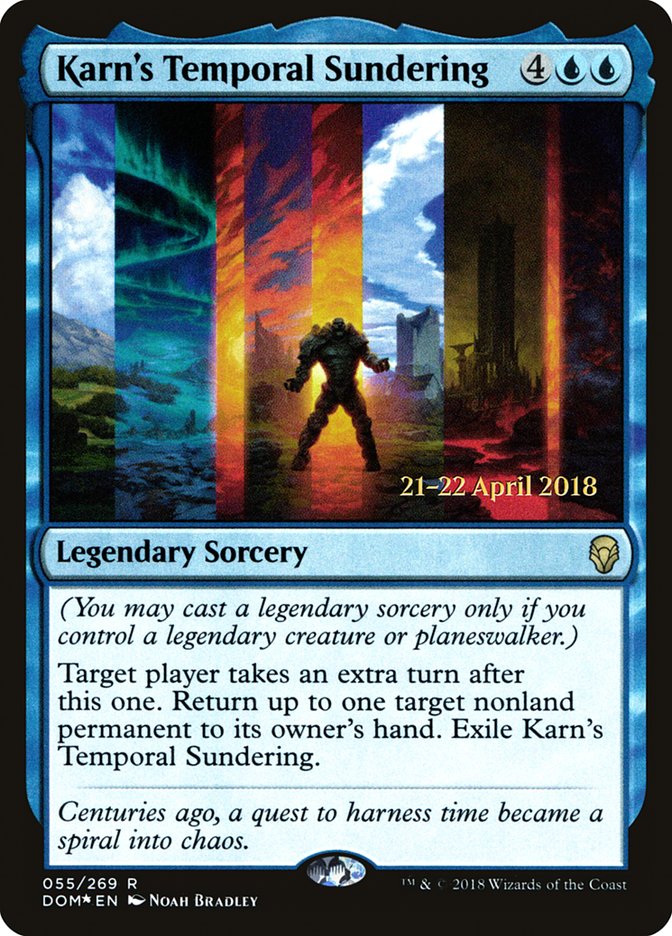 Karn's Temporal Sundering [Dominaria Promos] | Good Games Adelaide SA