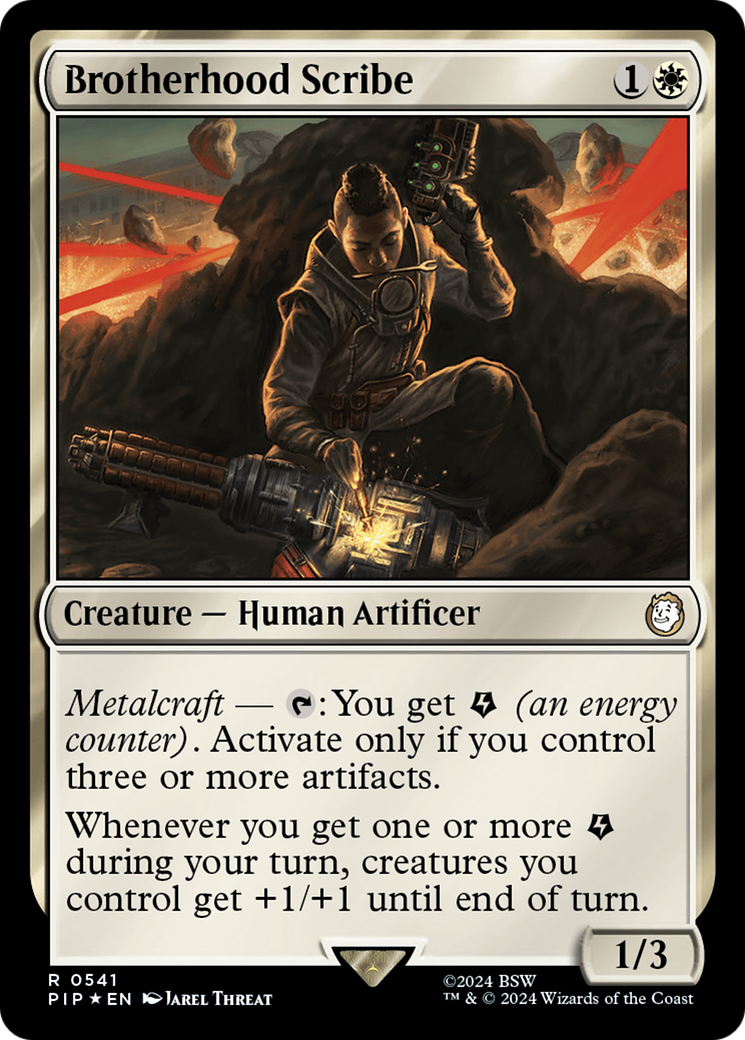 Brotherhood Scribe (Surge Foil) [Fallout] | Good Games Adelaide SA