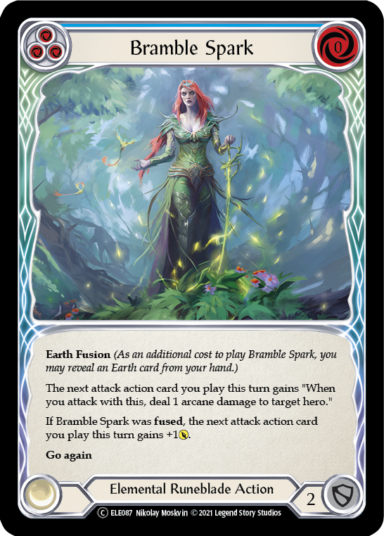 Bramble Spark (Blue) [U-ELE087] Unlimited Rainbow Foil | Good Games Adelaide SA
