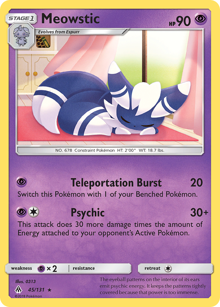 Meowstic (45/131) [Sun & Moon: Forbidden Light] | Good Games Adelaide SA