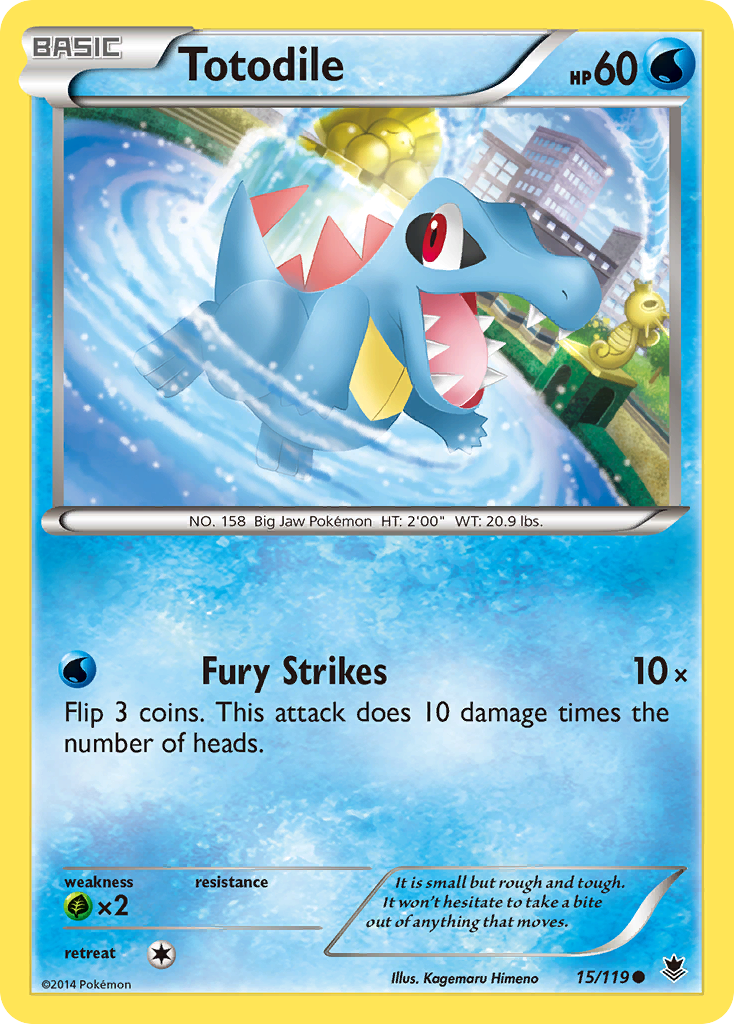 Totodile (15/119) [XY: Phantom Forces] | Good Games Adelaide SA