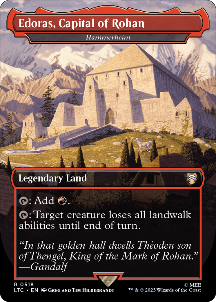 Edoras, Capital of Rohan - Hammerheim (Borderless) [The Lord of the Rings: Tales of Middle-Earth Commander] | Good Games Adelaide SA