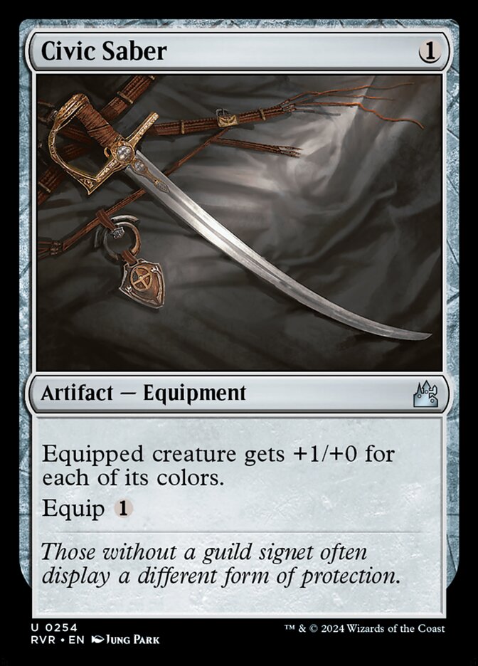 Civic Saber 254 (Ravnica Remastered)  - Foil | Good Games Adelaide SA