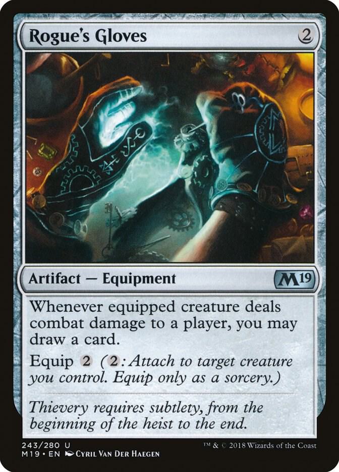 Rogue's Gloves 243 (Core Set 2019)  - Foil | Good Games Adelaide SA