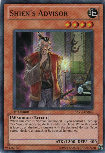 Shien's Advisor [EXVC-EN029] Super Rare | Good Games Adelaide SA