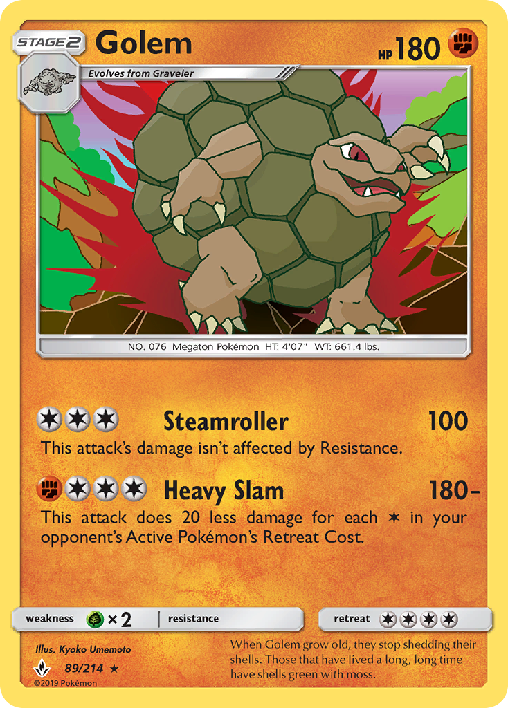 Golem (89/214) [Sun & Moon: Unbroken Bonds] | Good Games Adelaide SA