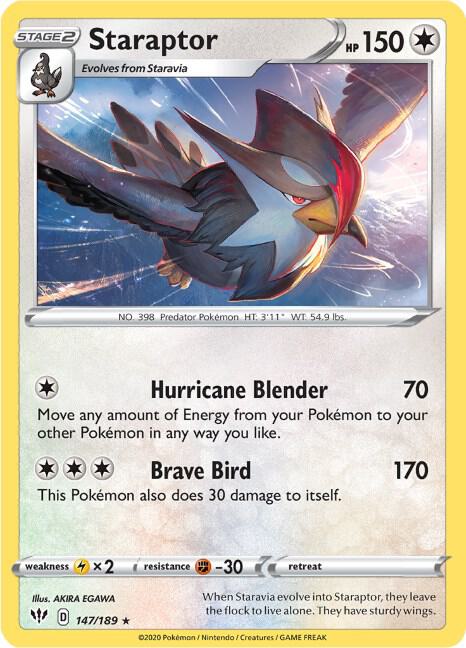 Staraptor 147/189 (SWSH03: Darkness Ablaze)  | Good Games Adelaide SA