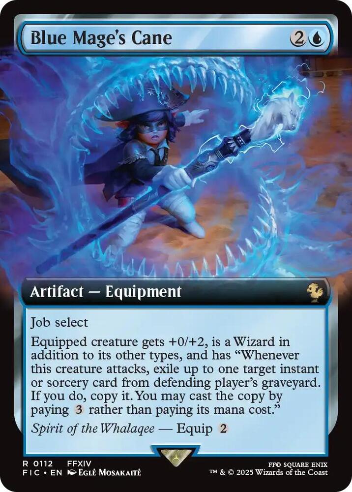 Blue Mage's Cane 112 (Commander: FINAL FANTASY)  - Extended Art | Good Games Adelaide SA