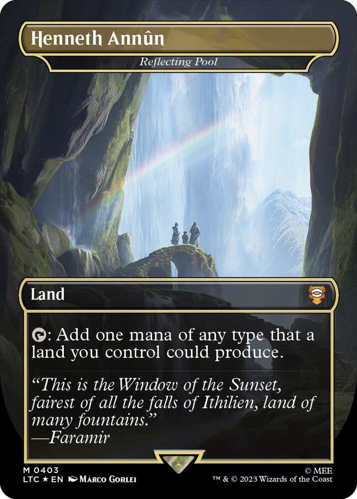 Henneth Annun Reflecting Pool 403 (Commander: The Lord of the Rings: Tales of Middle-earth)  - Borderless Surge Foil | Good Games Adelaide SA