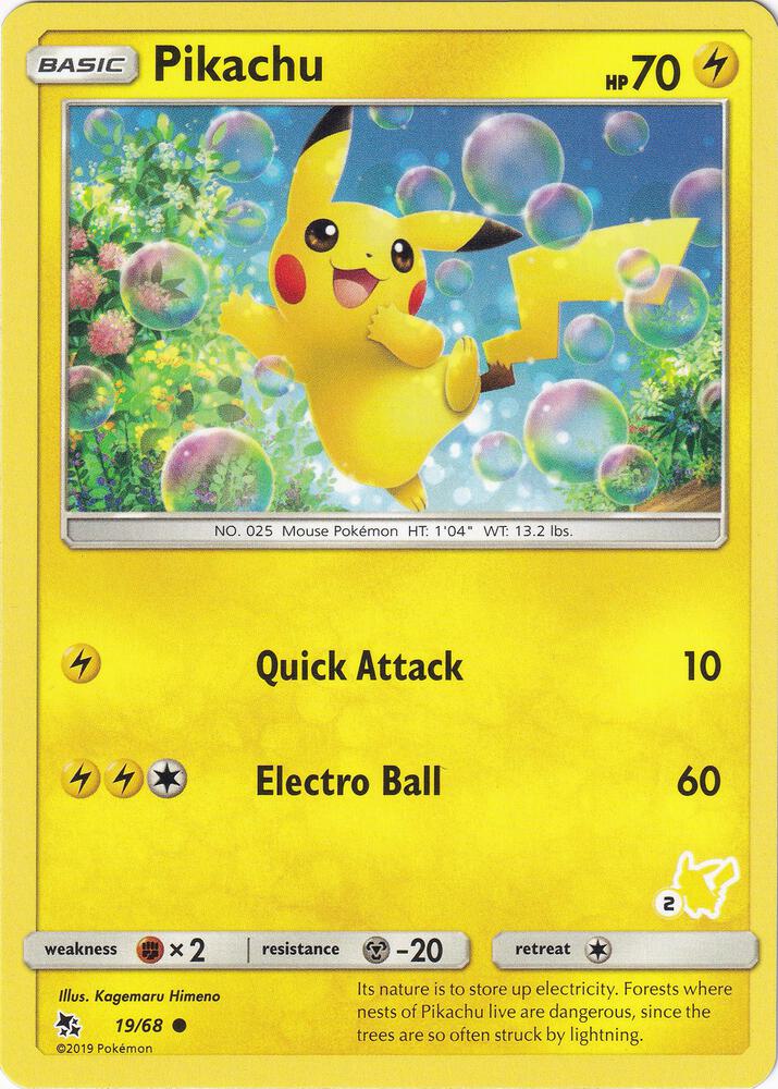 Pikachu 19 68 2 Pikachu Stamped 019/068 (Battle Academy)  | Good Games Adelaide SA