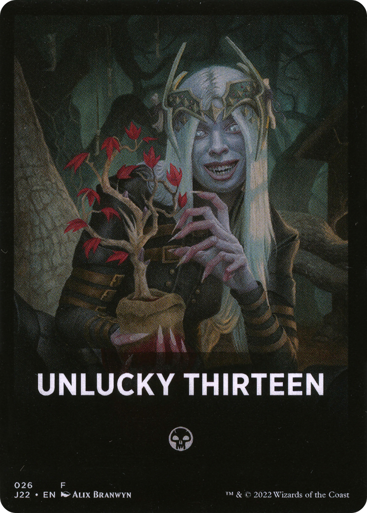 Unlucky Thirteen Theme Card [Jumpstart 2022 Front Cards] | Good Games Adelaide SA