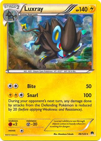 Luxray 46 122 Cracked Ice Holo 046/122 (Deck Exclusives)  - Holofoil | Good Games Adelaide SA