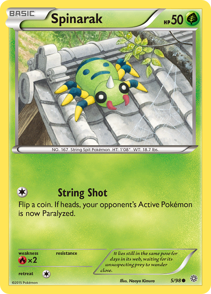 Spinarak (5/98) [XY: Ancient Origins] | Good Games Adelaide SA