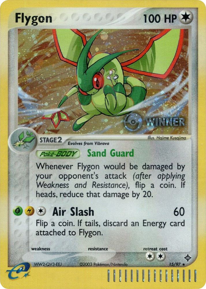 Flygon 15 97 Pokemon League Winner 015/097 (League & Championship Cards)  - Holofoil | Good Games Adelaide SA